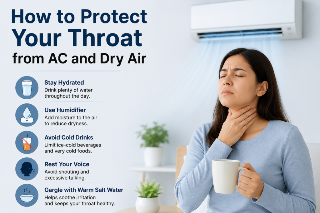 How to Protect Your Throat from AC and Dry Air