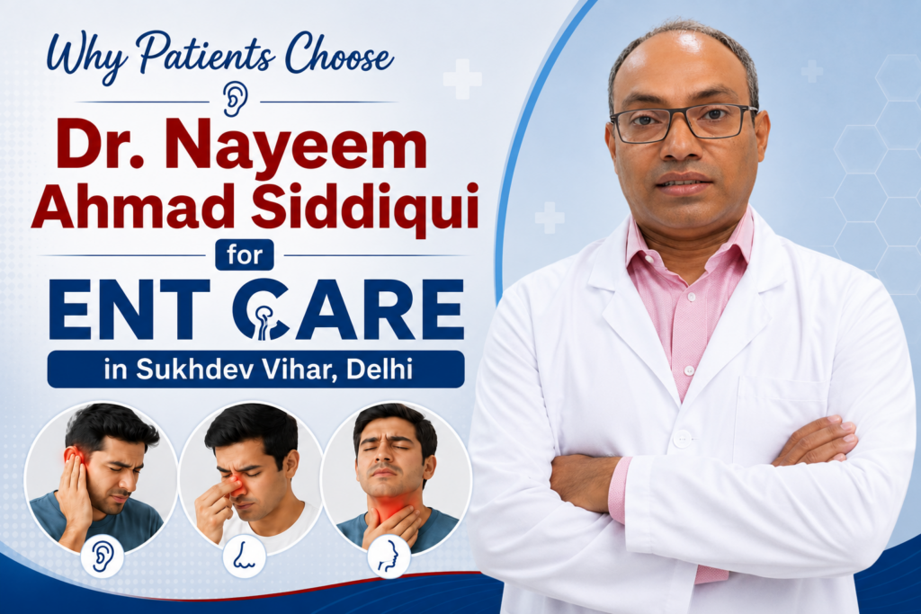 Why Patients Choose Dr. Nayeem Ahmad Siddiqui for ENT Care in Sukhdev Vihar
