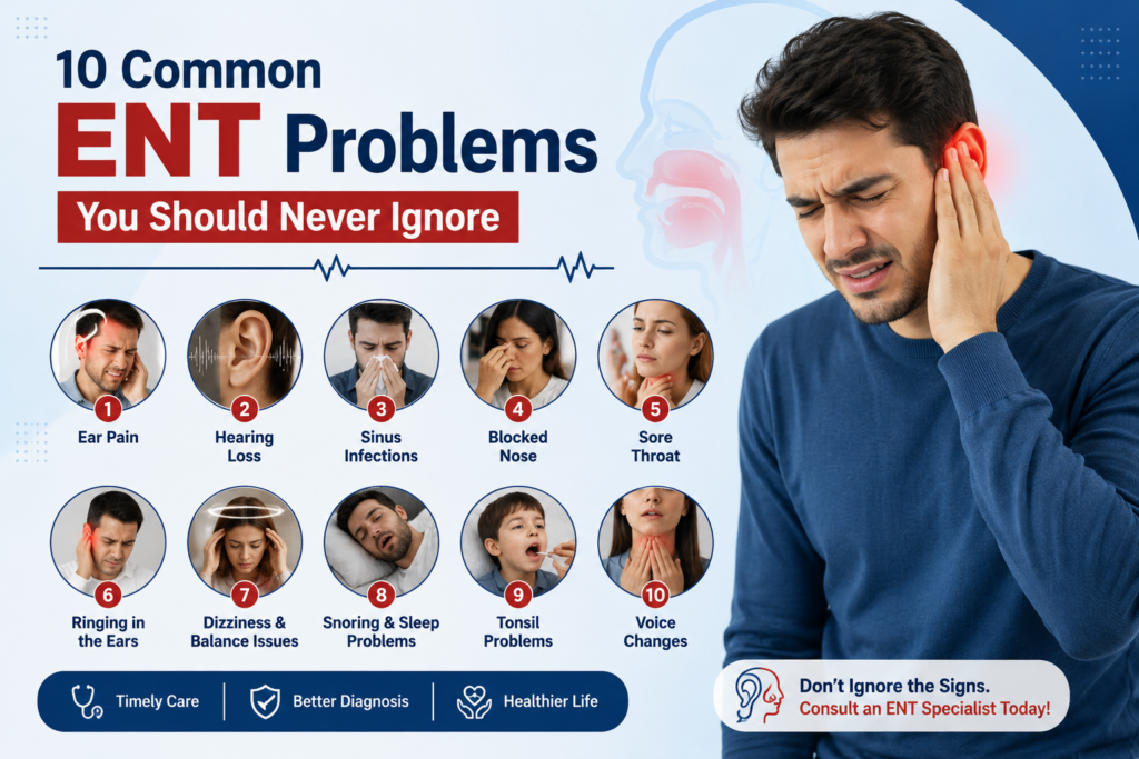 10 Common ENT Problems You Should Never Ignore