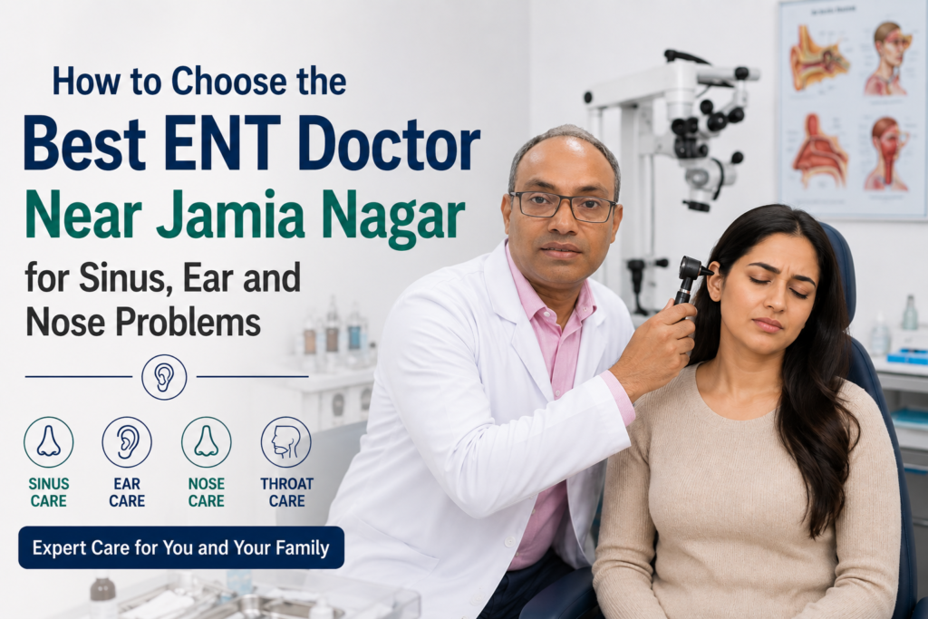 How to Choose the Best ENT Doctor Near Jamia Nagar for Sinus, Ear and Nose Problems