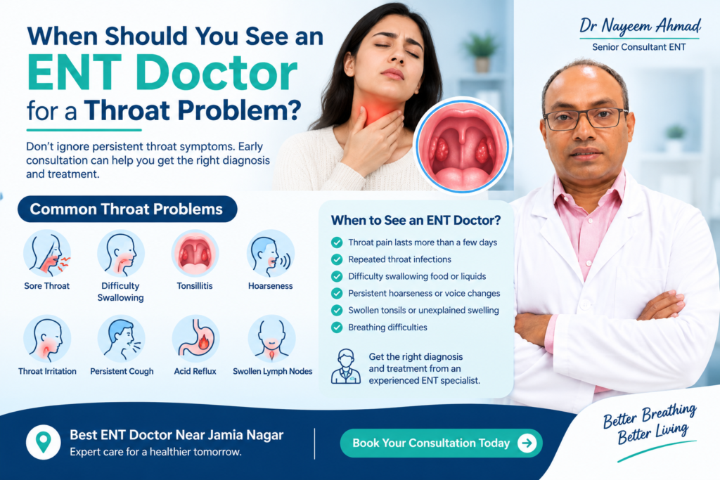 When Should You See an ENT Doctor for a Throat Problem?